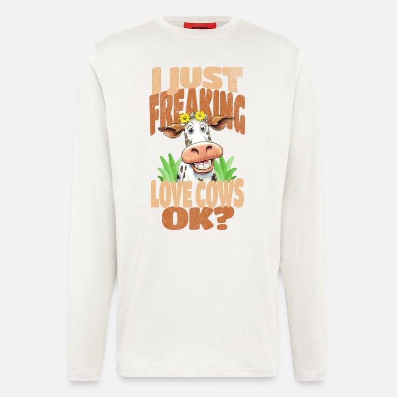 Kuh Kühe - Langarmshirt - made by SPREAD  - OFF WHITE