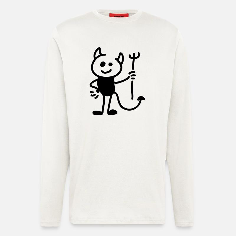 Little Devil - Line - Longsleeve - made by SPREAD  - OFF WHITE