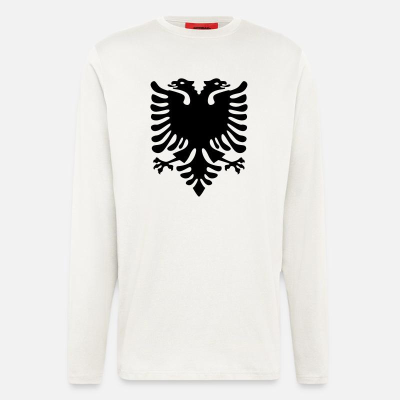 Albanian Eagle - Longsleeve - made by SPREAD  - OFF WHITE