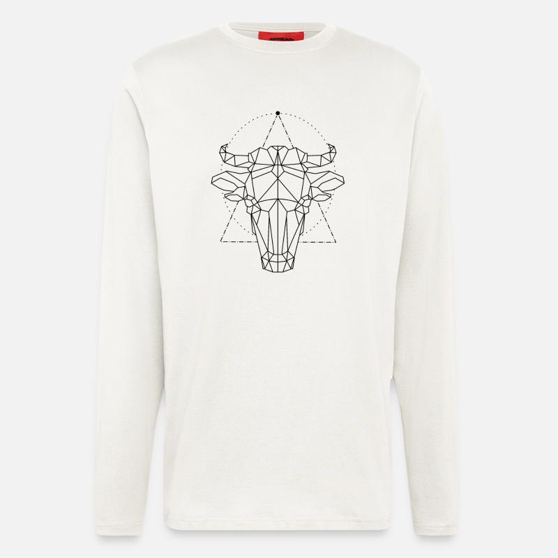 Bulle Stier - Langarmshirt - made by SPREAD  - OFF WHITE