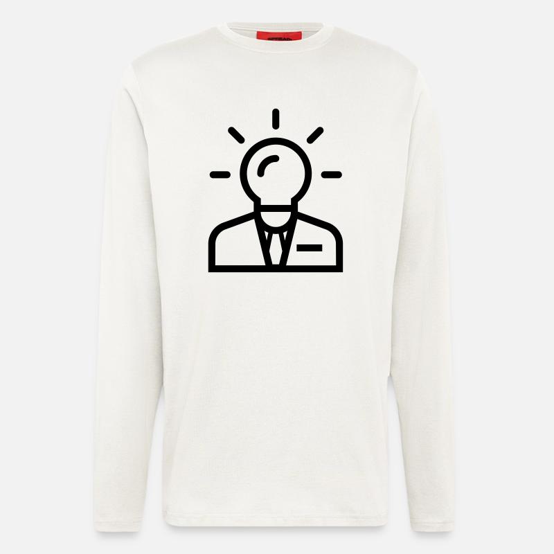 Geschäftsidee - Langarmshirt - made by SPREAD  - OFF WHITE