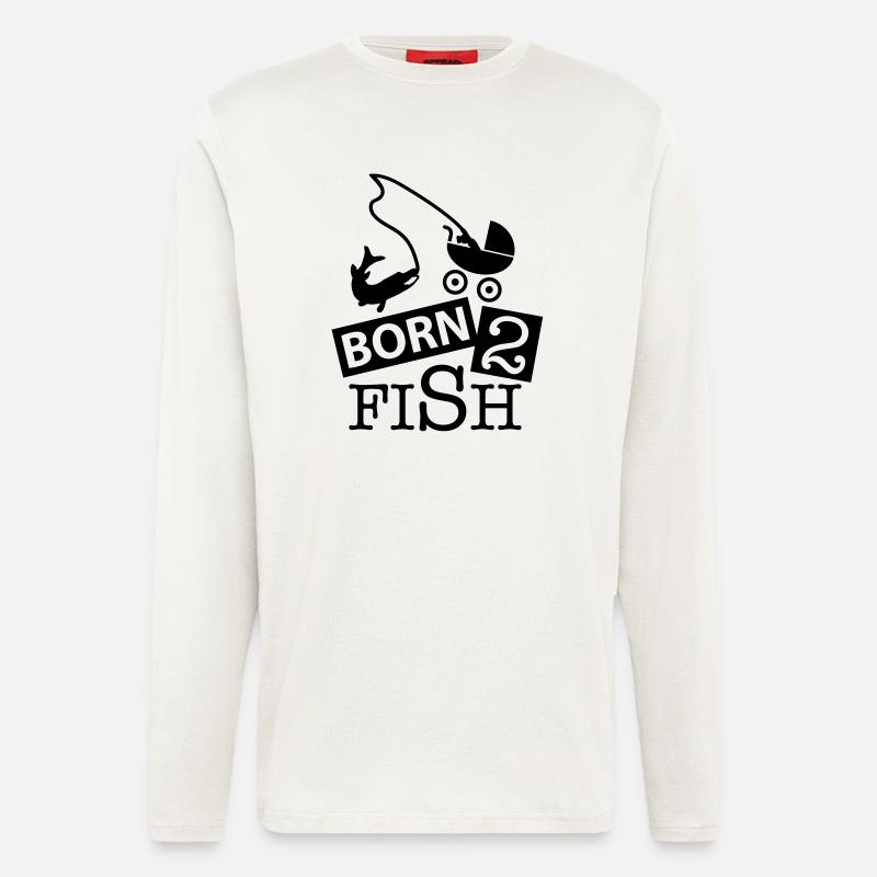 born_2_fish_co1 - Langarmshirt - made by SPREAD  - OFF WHITE