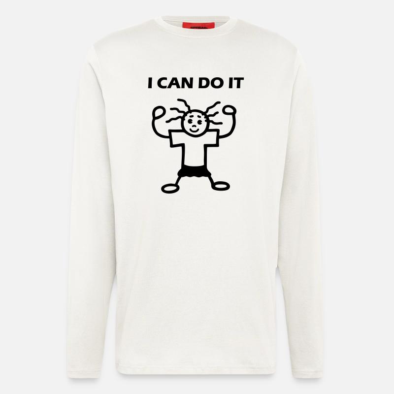 I CAN DO IT - Longsleeve - made by SPREAD  - OFF WHITE