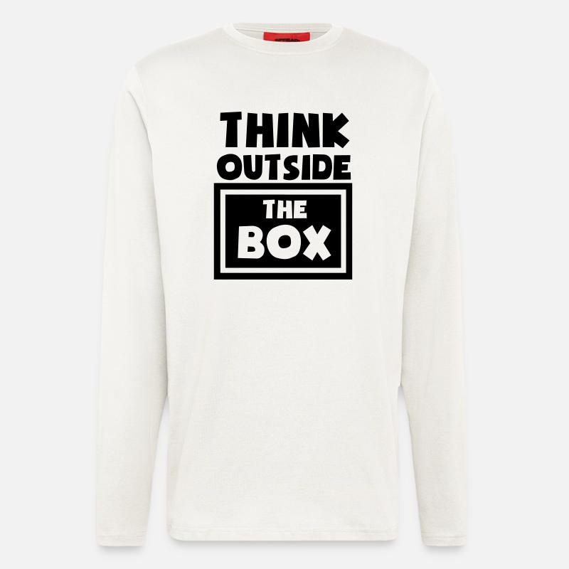 Think Outside The Box - Longsleeve - made by SPREAD  - OFF WHITE