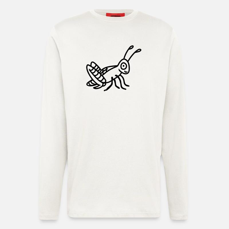 Grasshopper - line - Longsleeve - made by SPREAD  - OFF WHITE