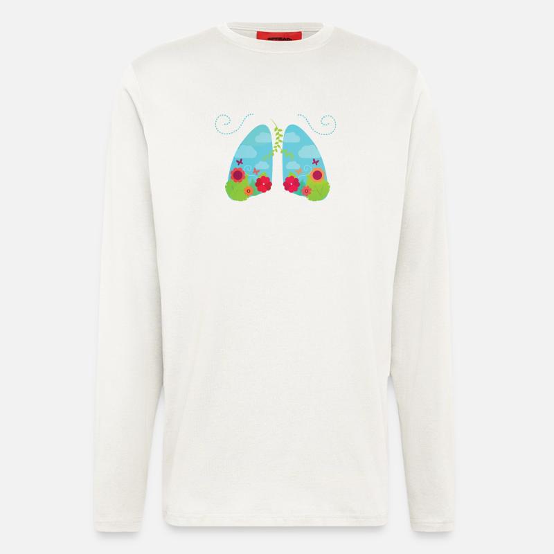Nichtraucher - Langarmshirt - made by SPREAD  - OFF WHITE