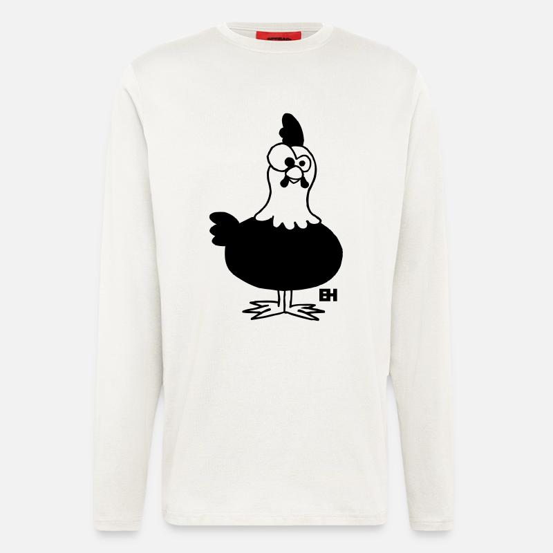 Huhn - Hühnchen - Langarmshirt - made by SPREAD  - OFF WHITE