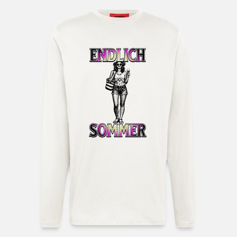Endlich Sommer  - Langarmshirt - made by SPREAD  - OFF WHITE