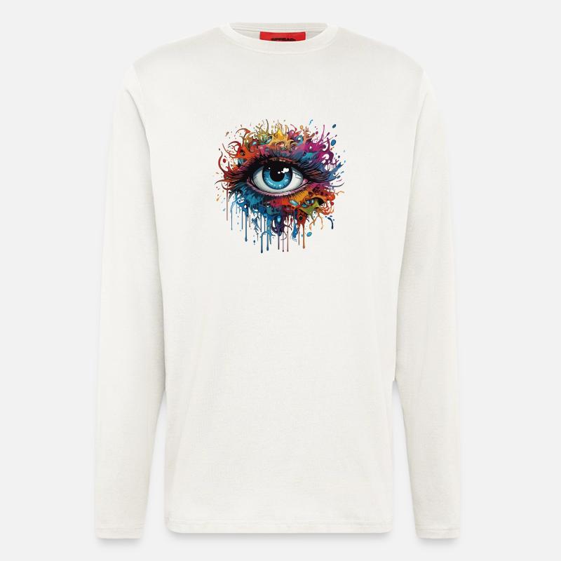 Teardrop Eye - Longsleeve - made by SPREAD  - OFF WHITE