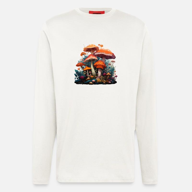 Waldpilze - Langarmshirt - made by SPREAD  - OFF WHITE