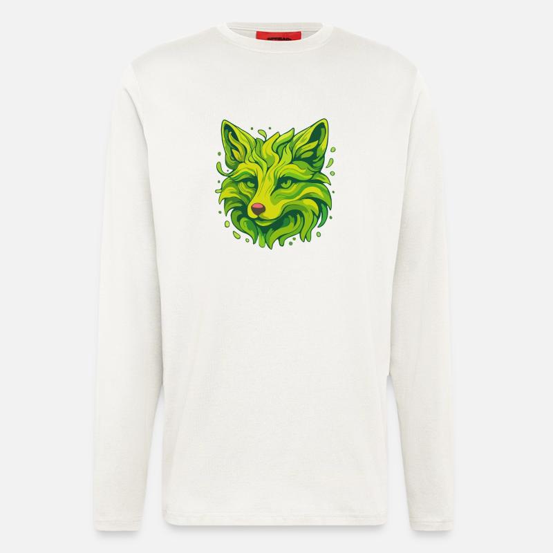 Neon Fox - Longsleeve - made by SPREAD  - OFF WHITE