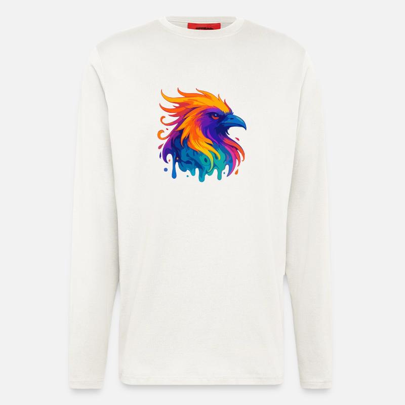 Neon-Adler - Langarmshirt - made by SPREAD  - OFF WHITE