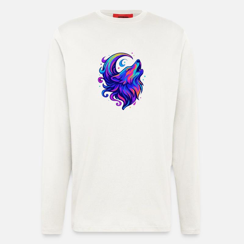 Mondwolf - Langarmshirt - made by SPREAD  - OFF WHITE