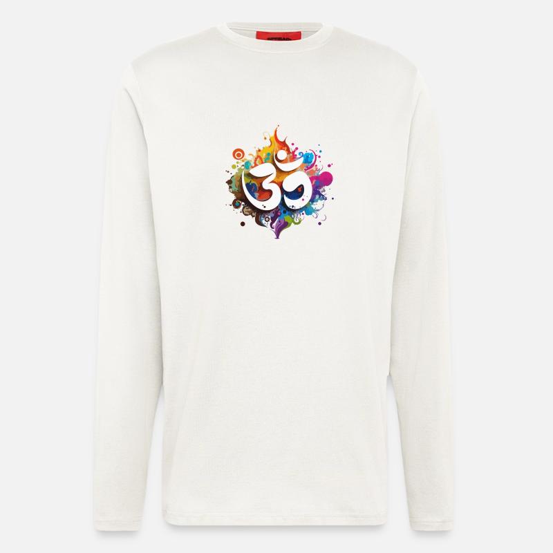 Om Splash - Langarmshirt - made by SPREAD  - OFF WHITE