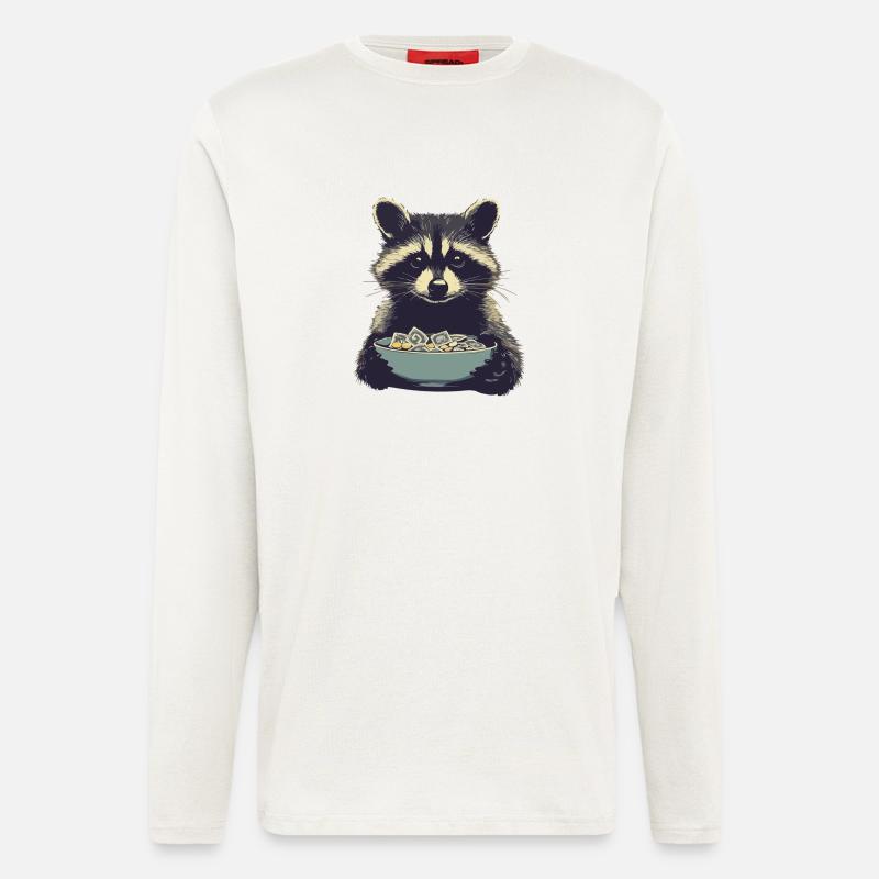 Ticketwaschbär - Langarmshirt - made by SPREAD  - OFF WHITE