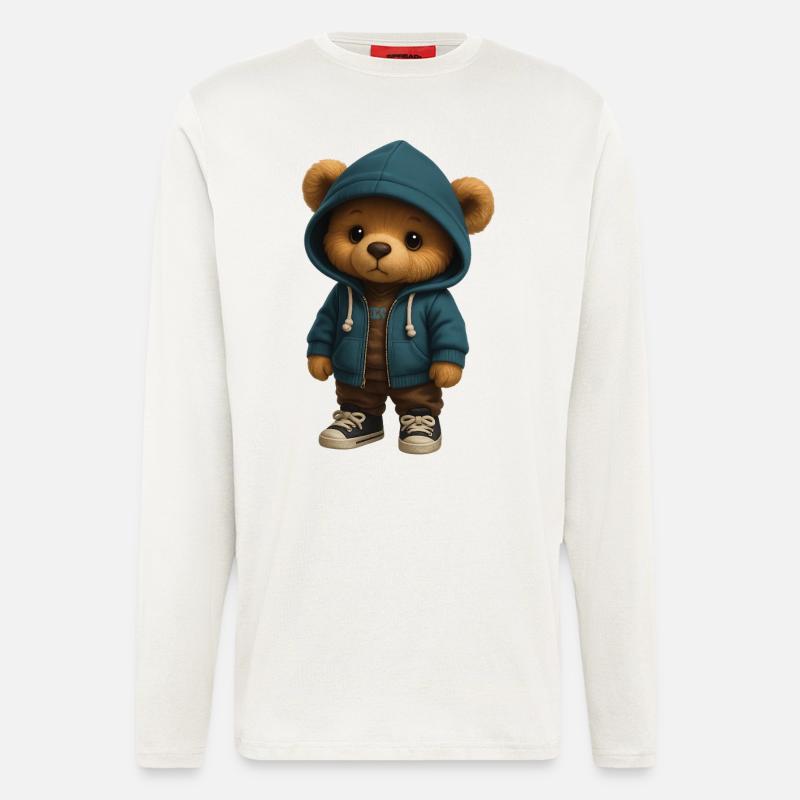 Kapuzenpullover Teddy - Langarmshirt - made by SPREAD  - OFF WHITE