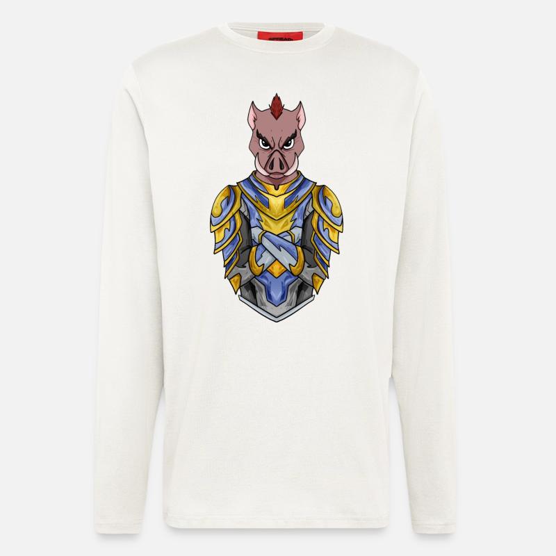 Ritter Wildschein cool pig - Longsleeve - made by SPREAD  - OFF WHITE