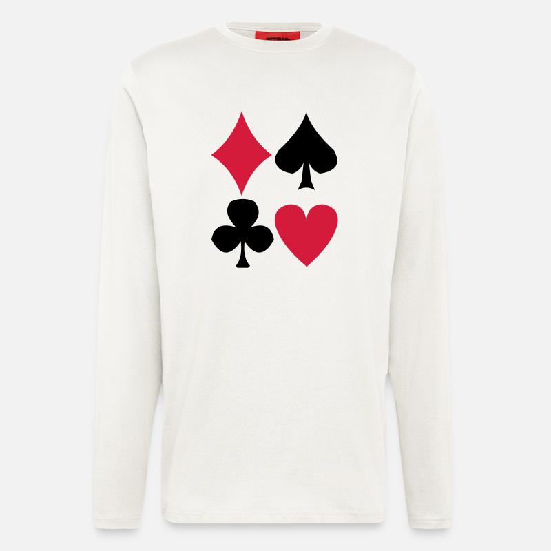 Poker - Langarmshirt - made by SPREAD  - OFF WHITE