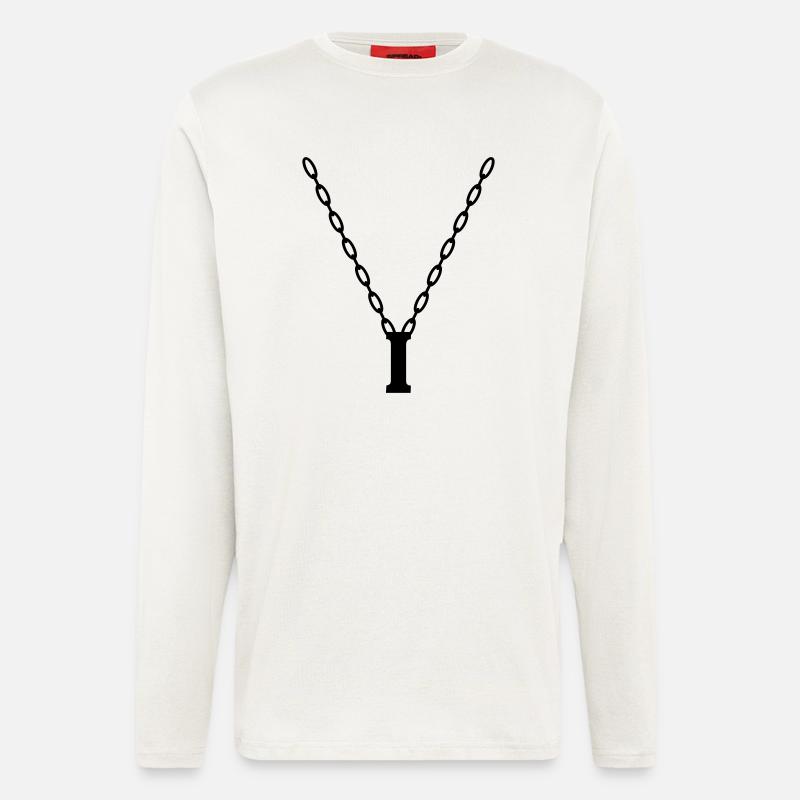 Initial chain letters I - Longsleeve - made by SPREAD  - OFF WHITE