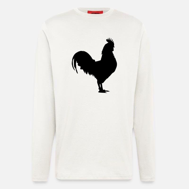 Hahn - Langarmshirt - made by SPREAD  - OFF WHITE