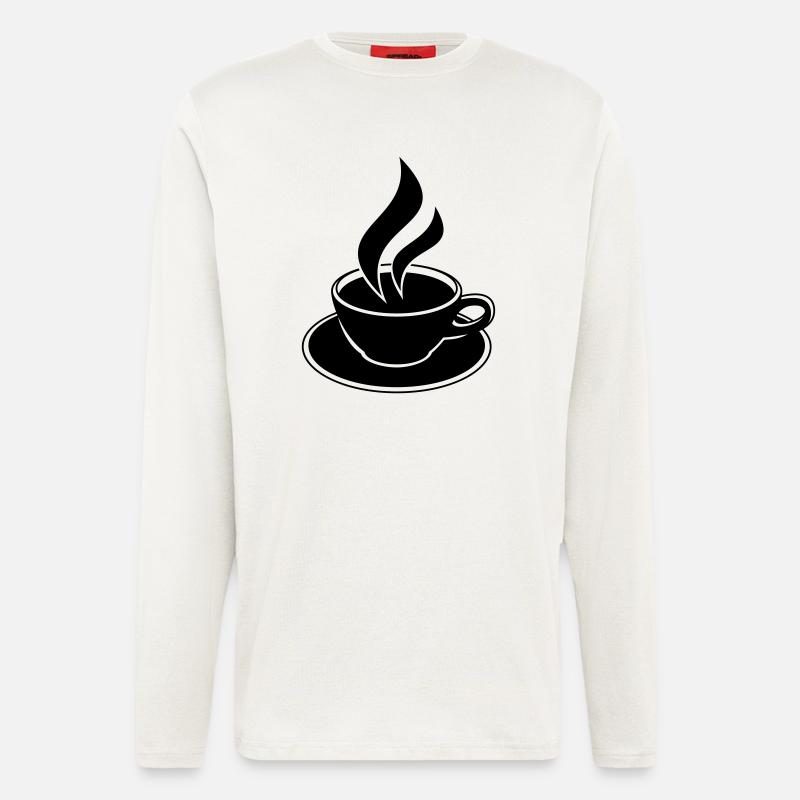 Coffee Cup Design - Longsleeve - made by SPREAD  - OFF WHITE
