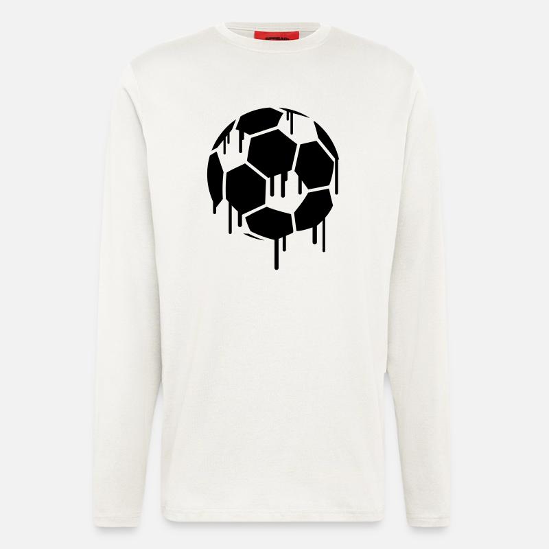 Soccer Graffiti - Langarmshirt - made by SPREAD  - OFF WHITE