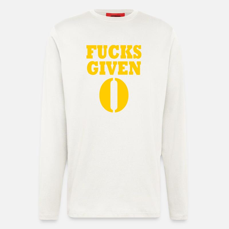 Zero fucks given - Longsleeve - made by SPREAD  - OFF WHITE