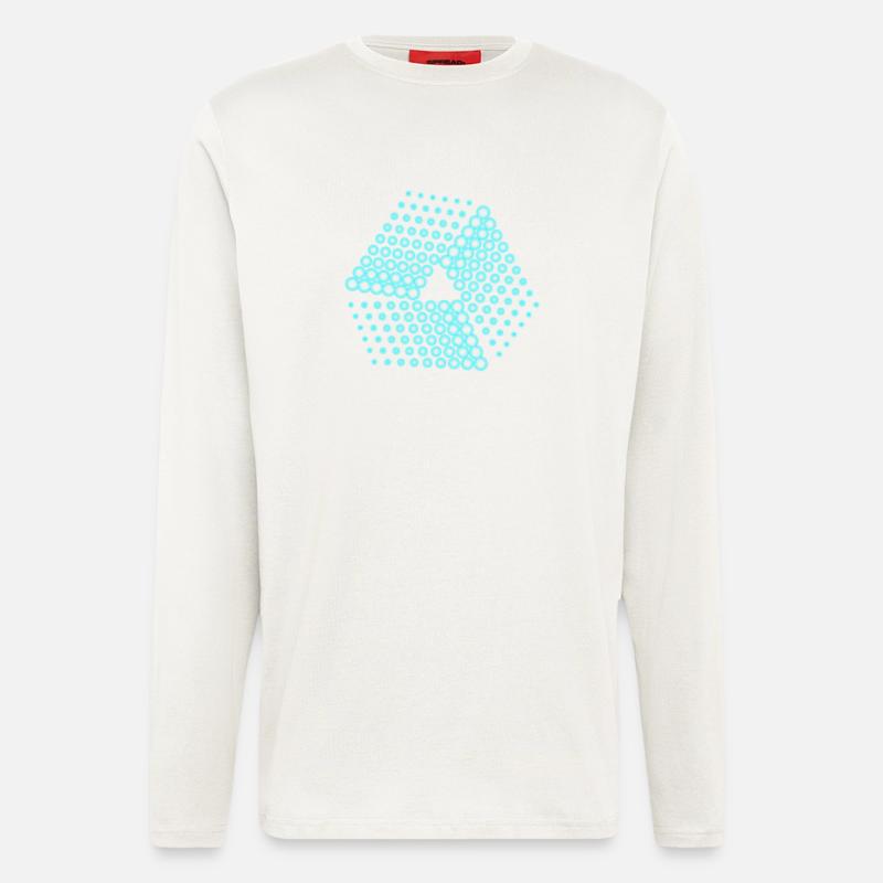 abstrakte punkte - Langarmshirt - made by SPREAD  - OFF WHITE