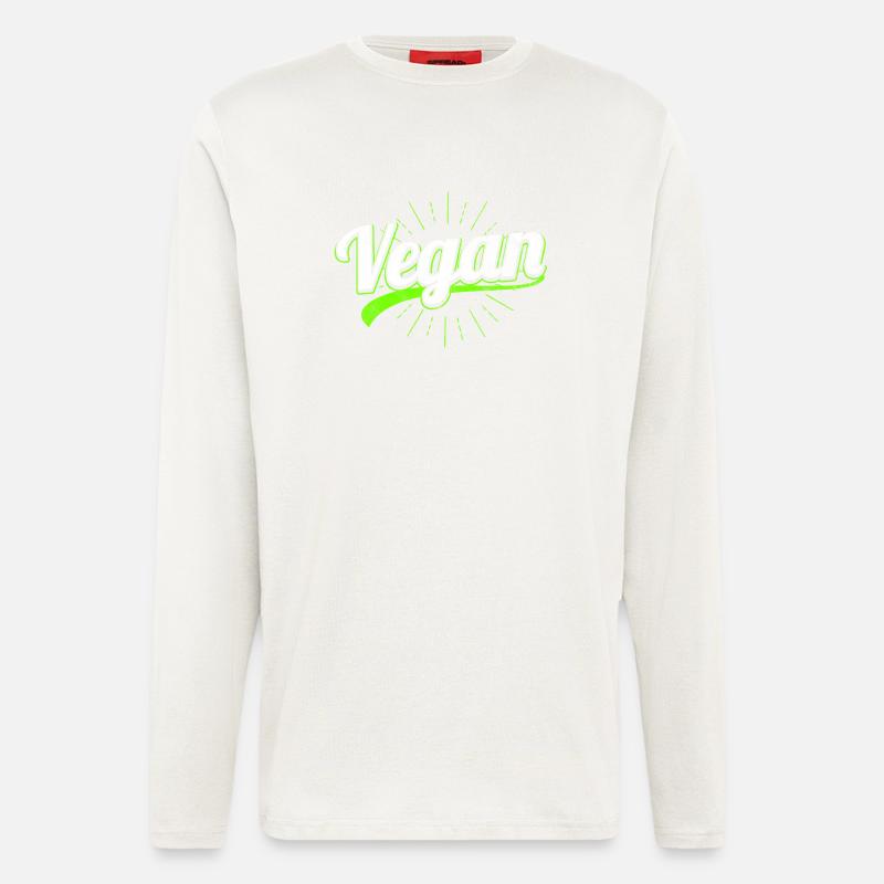 Ich bin Veganer - Langarmshirt - made by SPREAD  - OFF WHITE
