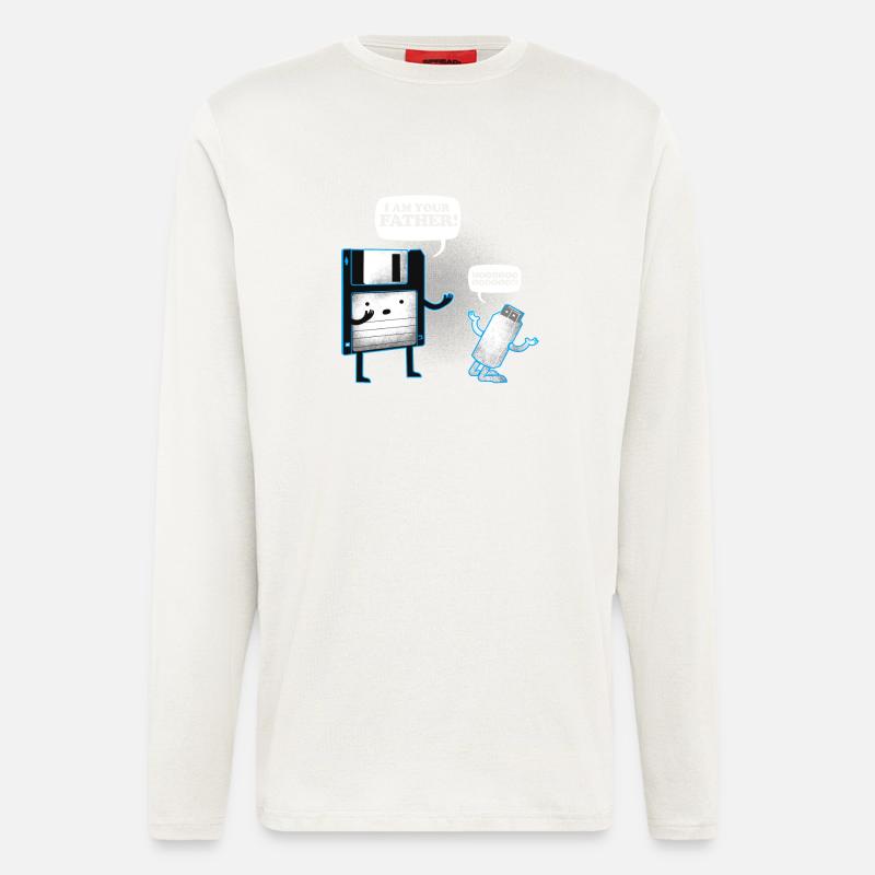 Diskette USB-Stick Retro - Langarmshirt - made by SPREAD  - OFF WHITE