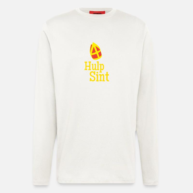 Hulp Sint Sinterklaas - Longsleeve - made by SPREAD  - OFF WHITE