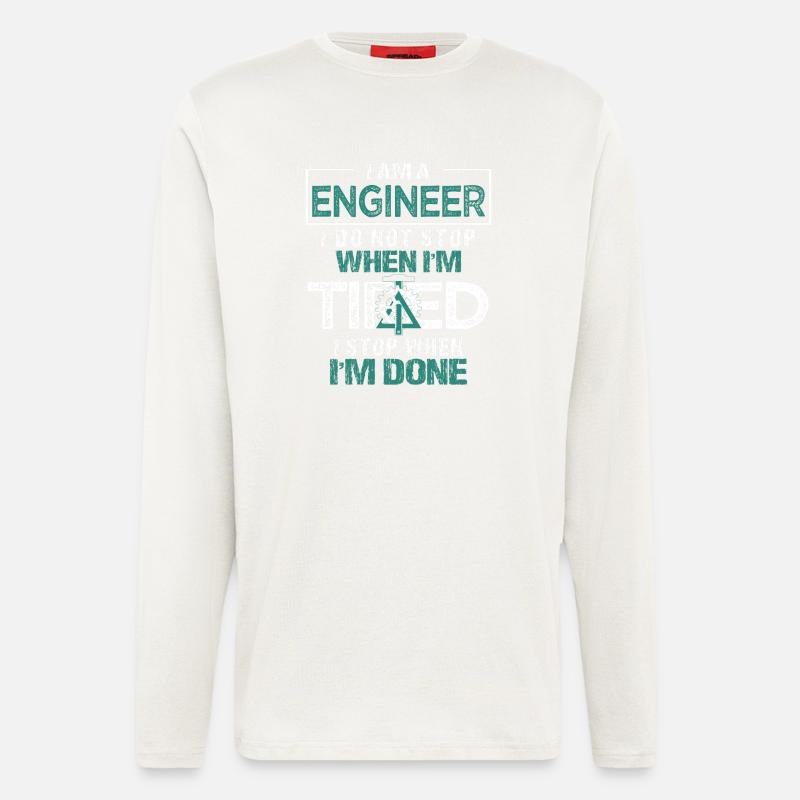 Ingenieur oder Ingenieurin - Langarmshirt - made by SPREAD - OFF WHITE