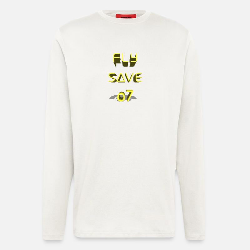 Fly Save 3D - Langarmshirt - made by SPREAD  - OFF WHITE