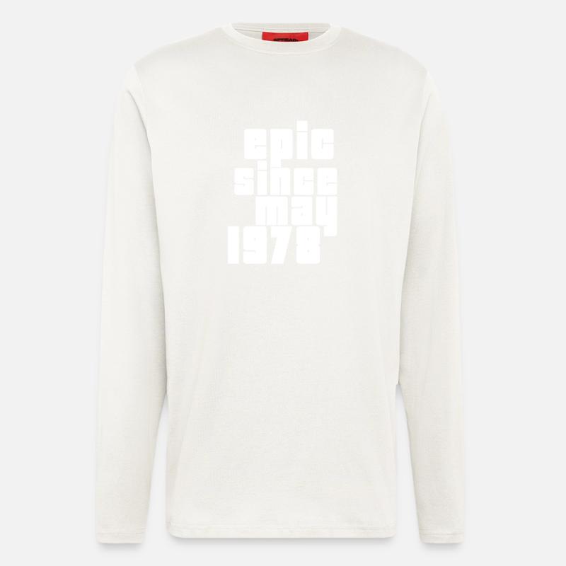 epic since may 1978 - Langarmshirt - made by SPREAD  - OFF WHITE