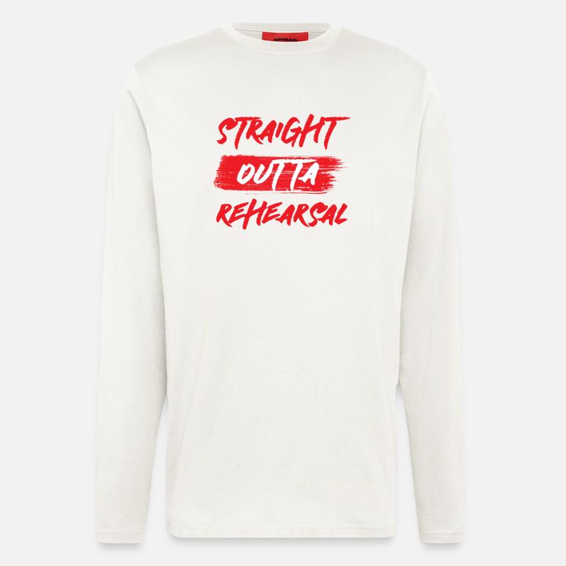 Musical - Schauspieler - Schauspiel - Casting - Langarmshirt - made by SPREAD  - OFF WHITE