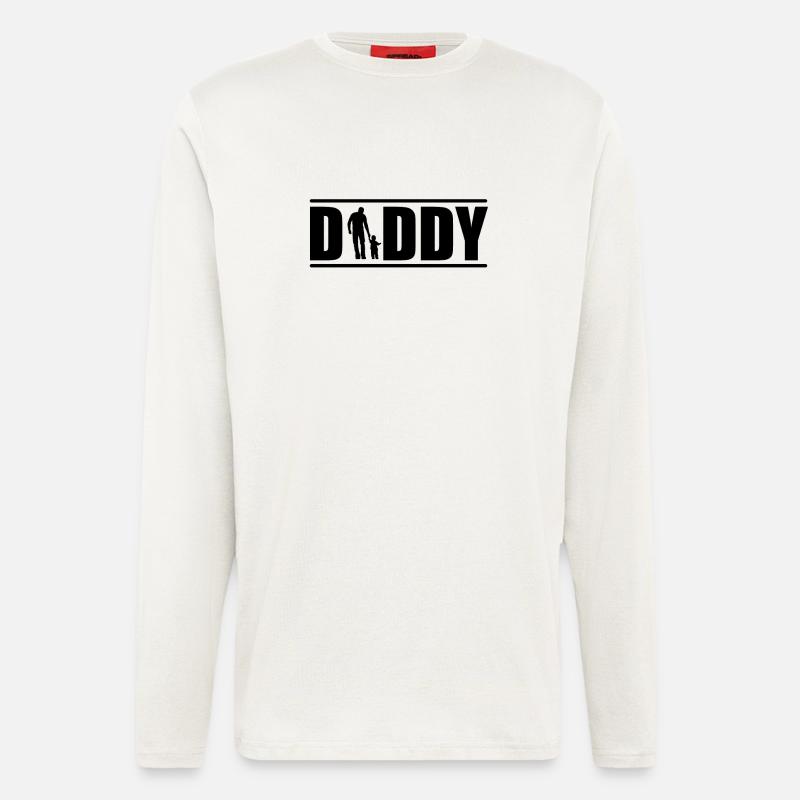 Daddy - Vater - Kind - bester Papa - Langarmshirt - made by SPREAD  - OFF WHITE