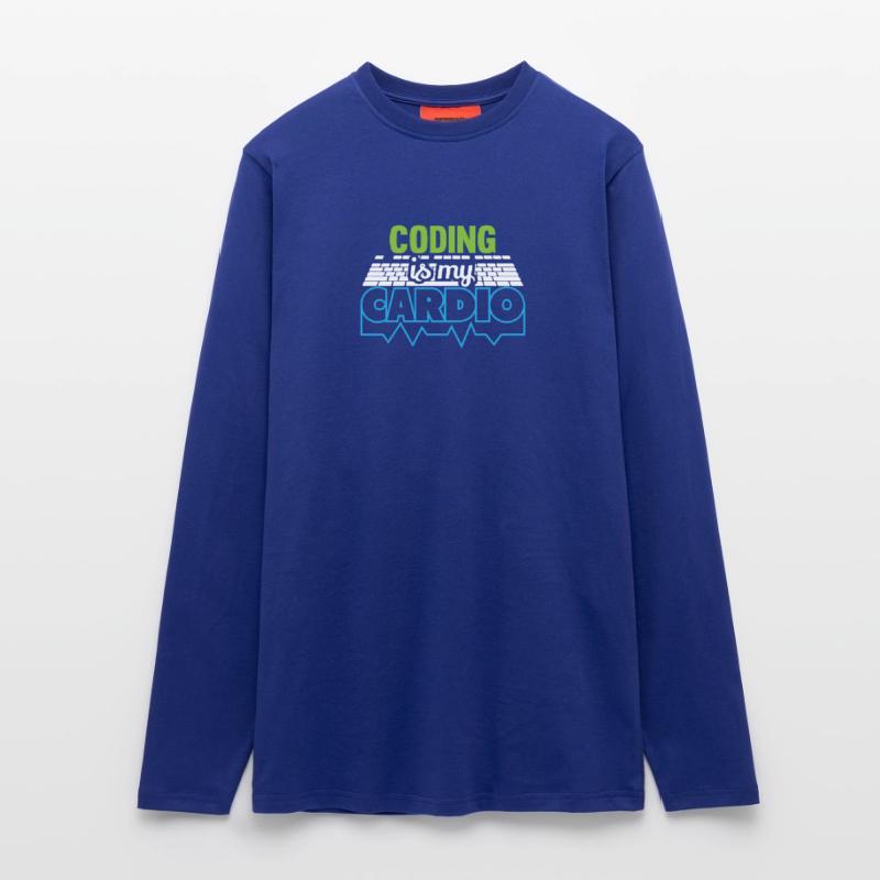 PROGRAMMERS Coding is my Cardio Funny Developer Longsleeve - made by SPREAD 