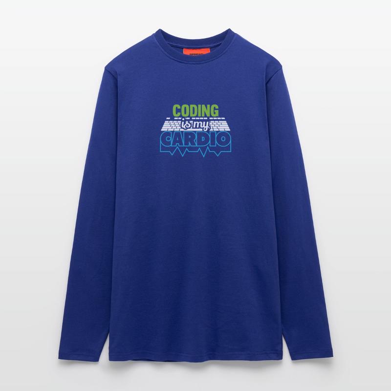 PROGRAMMERS Coding is my Cardio Funny Developer Longsleeve - made by SPREAD 