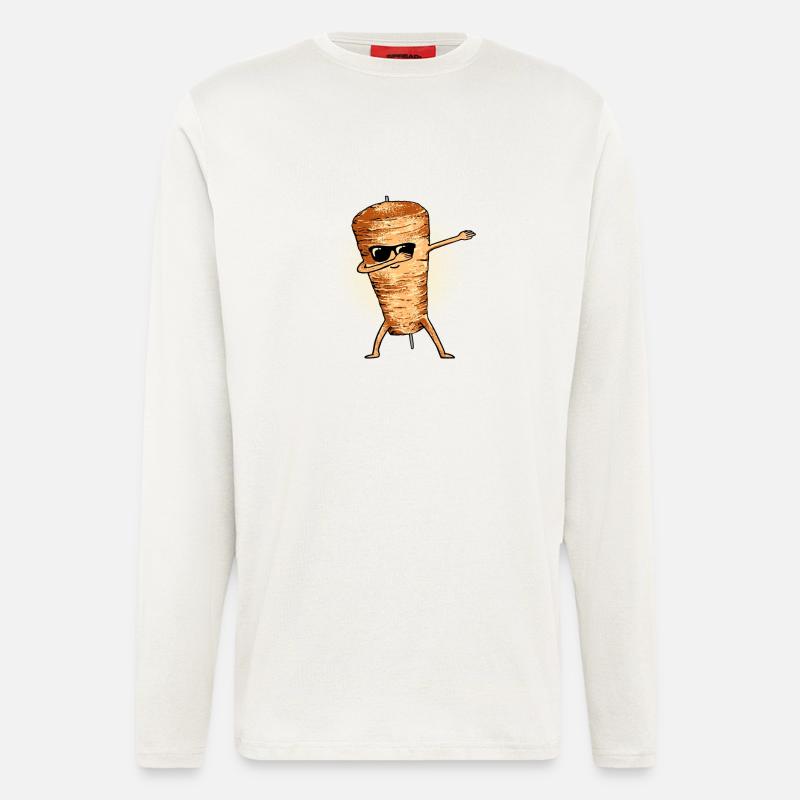 Dabbender brochette de kebab Dab - Manches longues bio décontracté fabriqué en UE - OFF WHITE