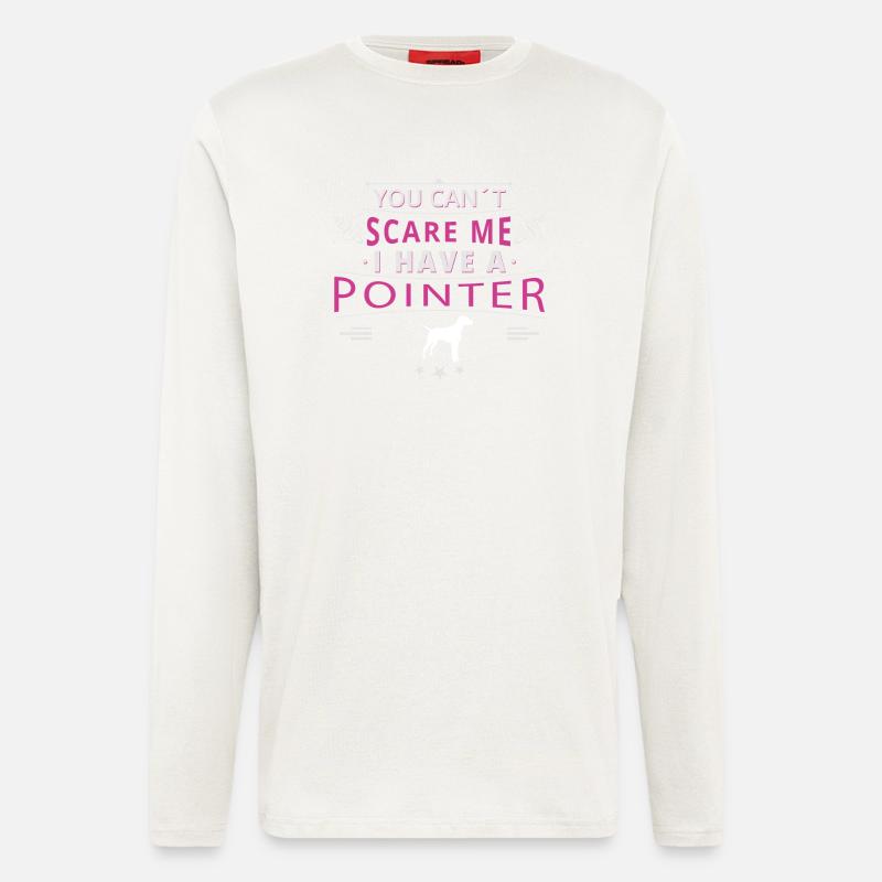 English Pointer scare Pointer - Langarmshirt - made by SPREAD  - OFF WHITE