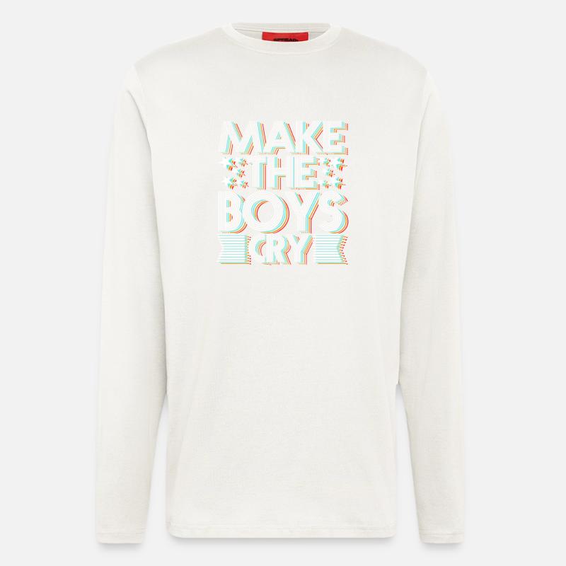 Make the Boys Cry - Longsleeve - made by SPREAD  - OFF WHITE