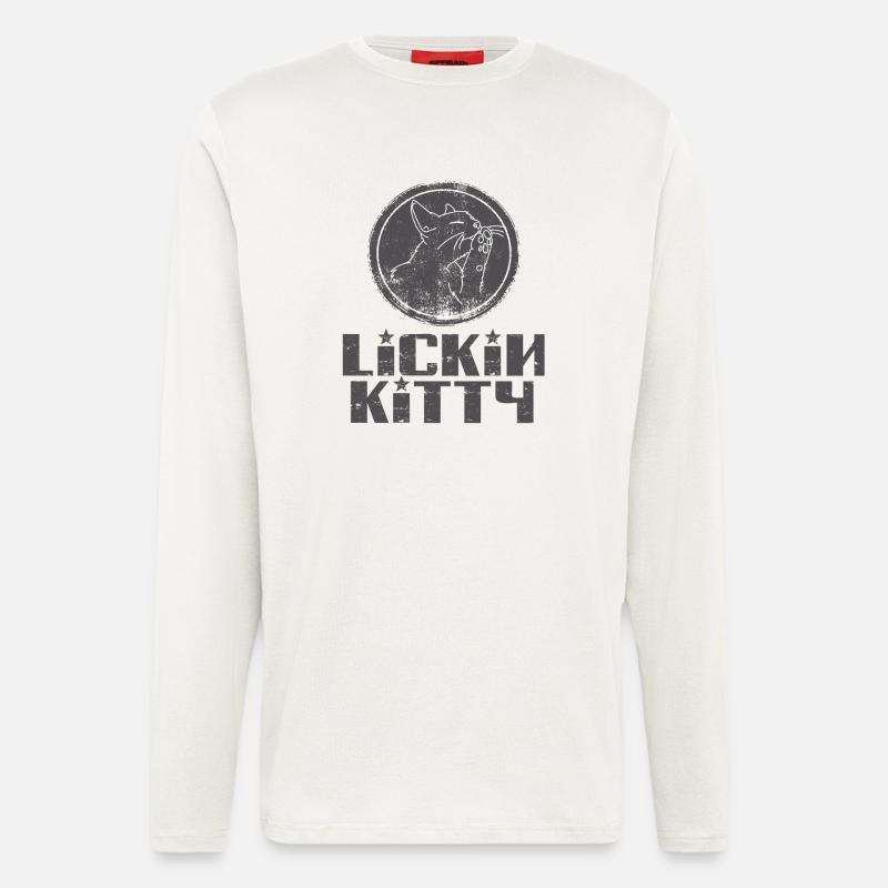 Lickin Kitty - Langarmshirt - made by SPREAD  - OFF WHITE