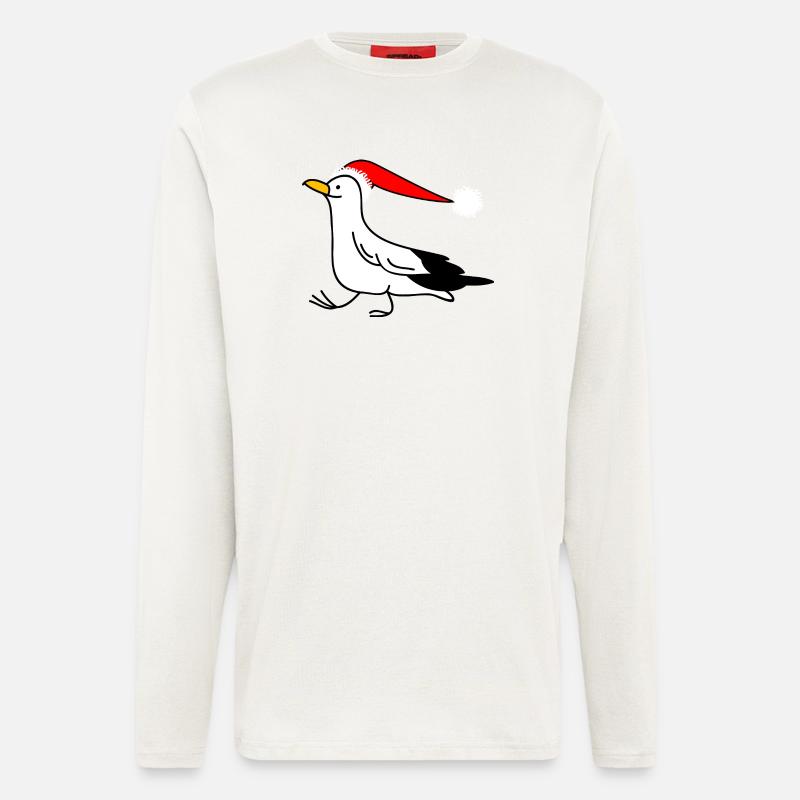 Weihnachtsmöwe - Langarmshirt - made by SPREAD  - OFF WHITE