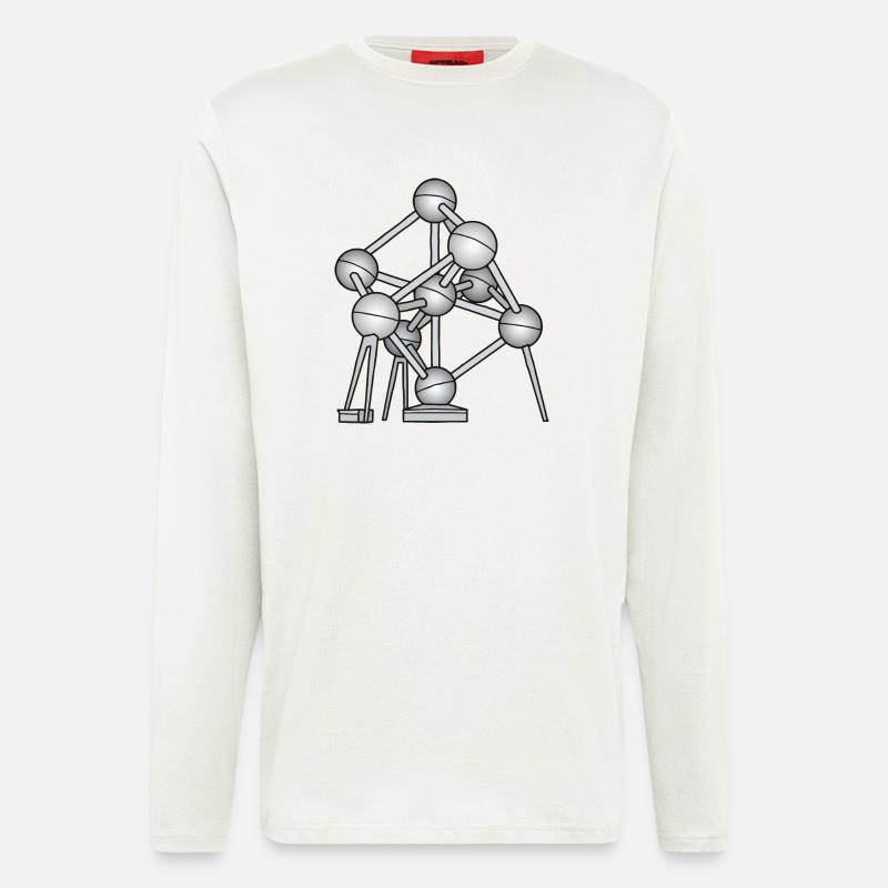 Atomium Brüssel - Langarmshirt - made by SPREAD  - OFF WHITE