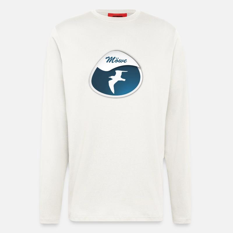 Möwe - Langarmshirt - made by SPREAD  - OFF WHITE