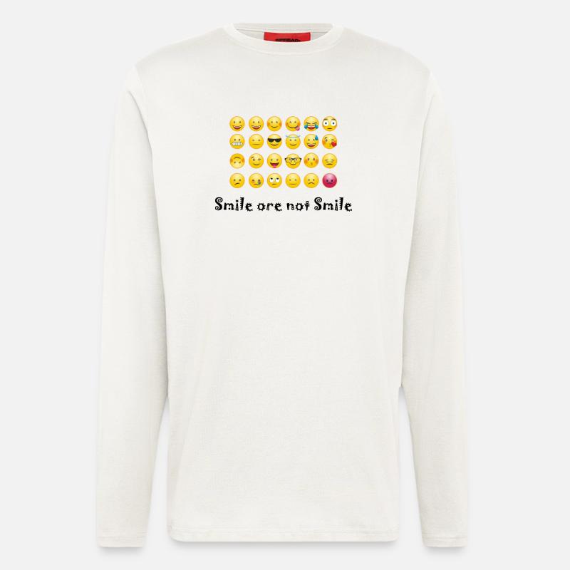 Smilie - Langarmshirt - made by SPREAD - OFF WHITE