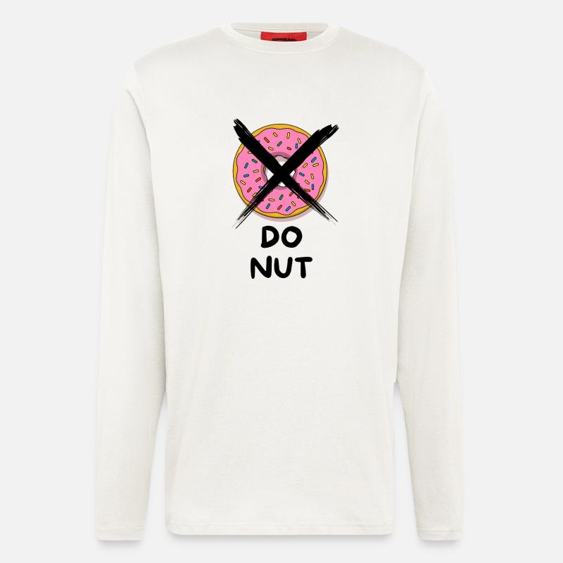 Do_Nut - Manches longues bio décontracté fabriqué en UE - OFF WHITE