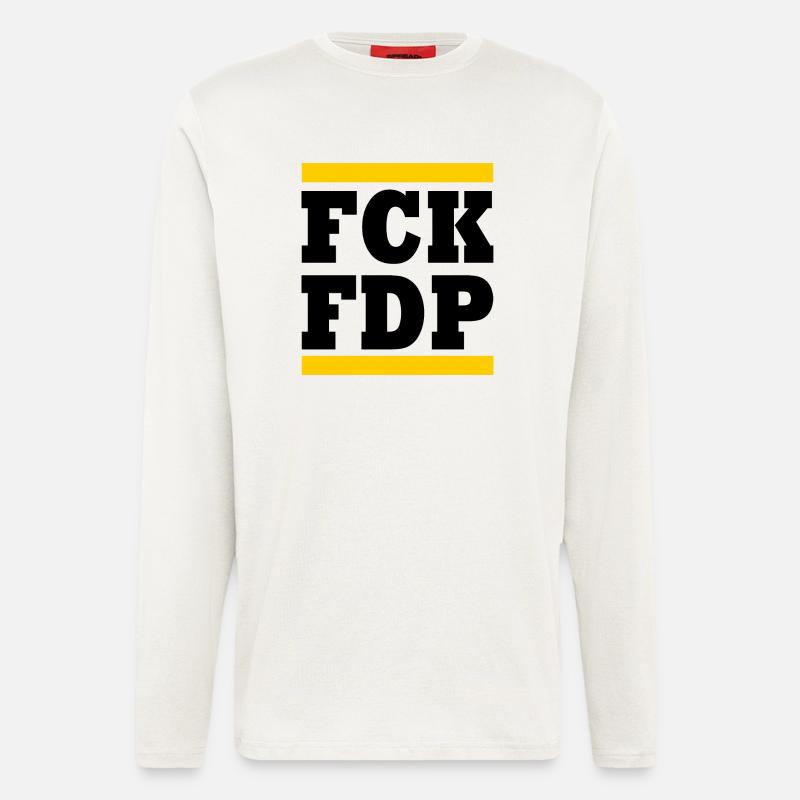 Fck fdp - Langarmshirt - made by SPREAD  - OFF WHITE