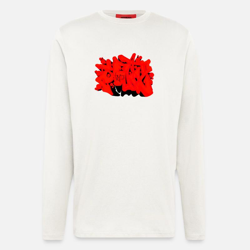 SAD Graffiti - Langarmshirt - made by SPREAD  - OFF WHITE