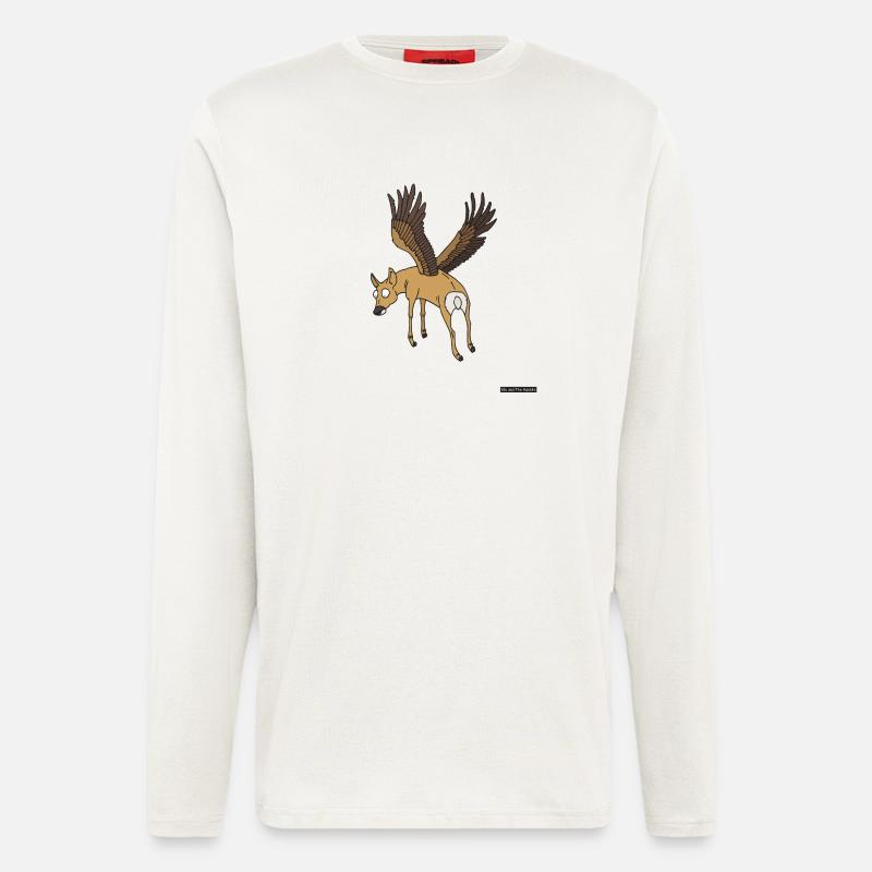 Flying deer - Longsleeve - made by SPREAD  - OFF WHITE